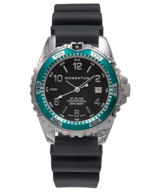 Momentum M1 Splash 38mm Oversized Ladies Dive Watch with Rubber Dive Strap