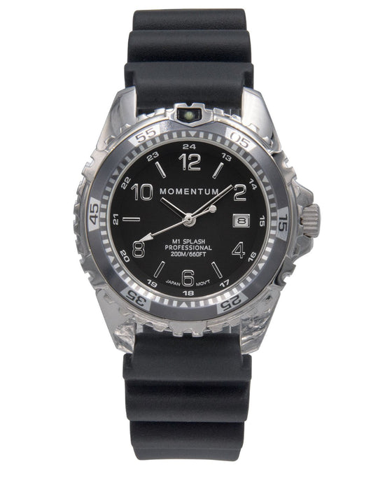 Momentum M1 Splash 38mm Oversized Ladies Dive Watch with Rubber Dive Strap