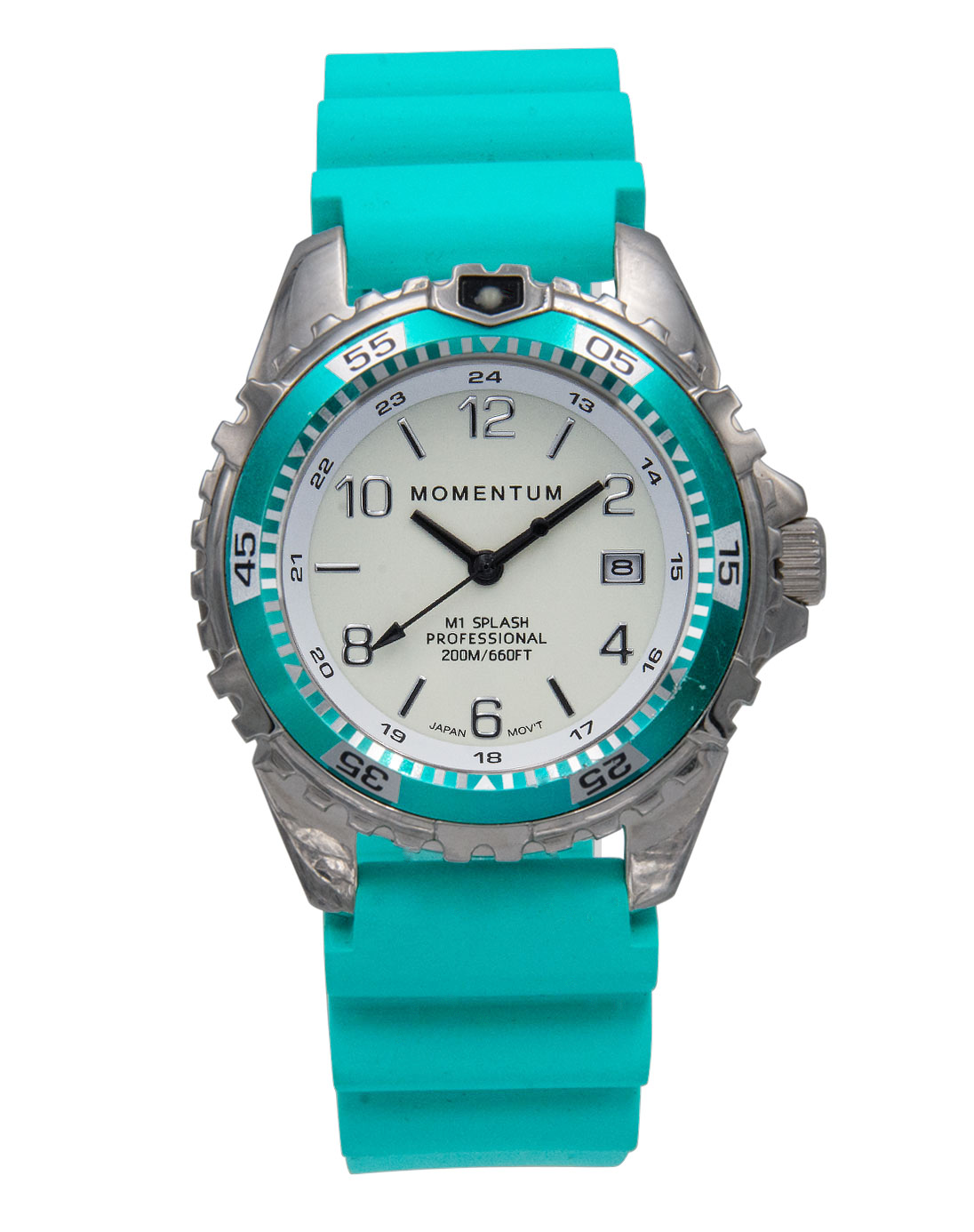 Momentum M1 Splash 38mm Oversized Ladies Dive Watch with Rubber Dive Strap