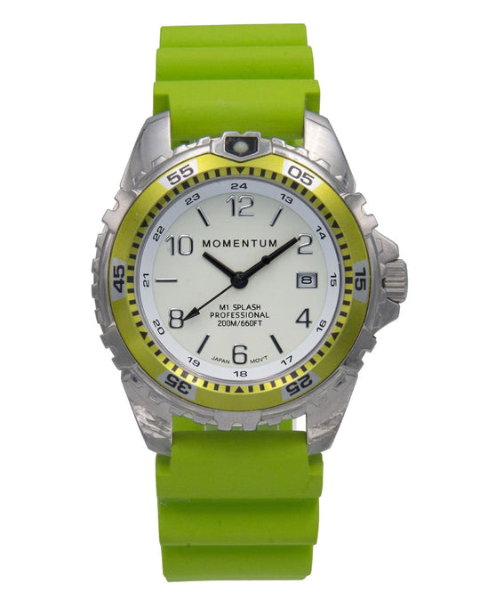 Momentum M1 Splash 38mm Oversized Ladies Dive Watch with Rubber Dive Strap