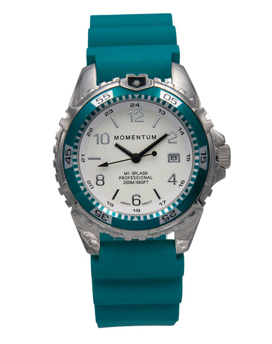 Momentum M1 Splash 38mm Oversized Ladies Dive Watch with Rubber Dive Strap