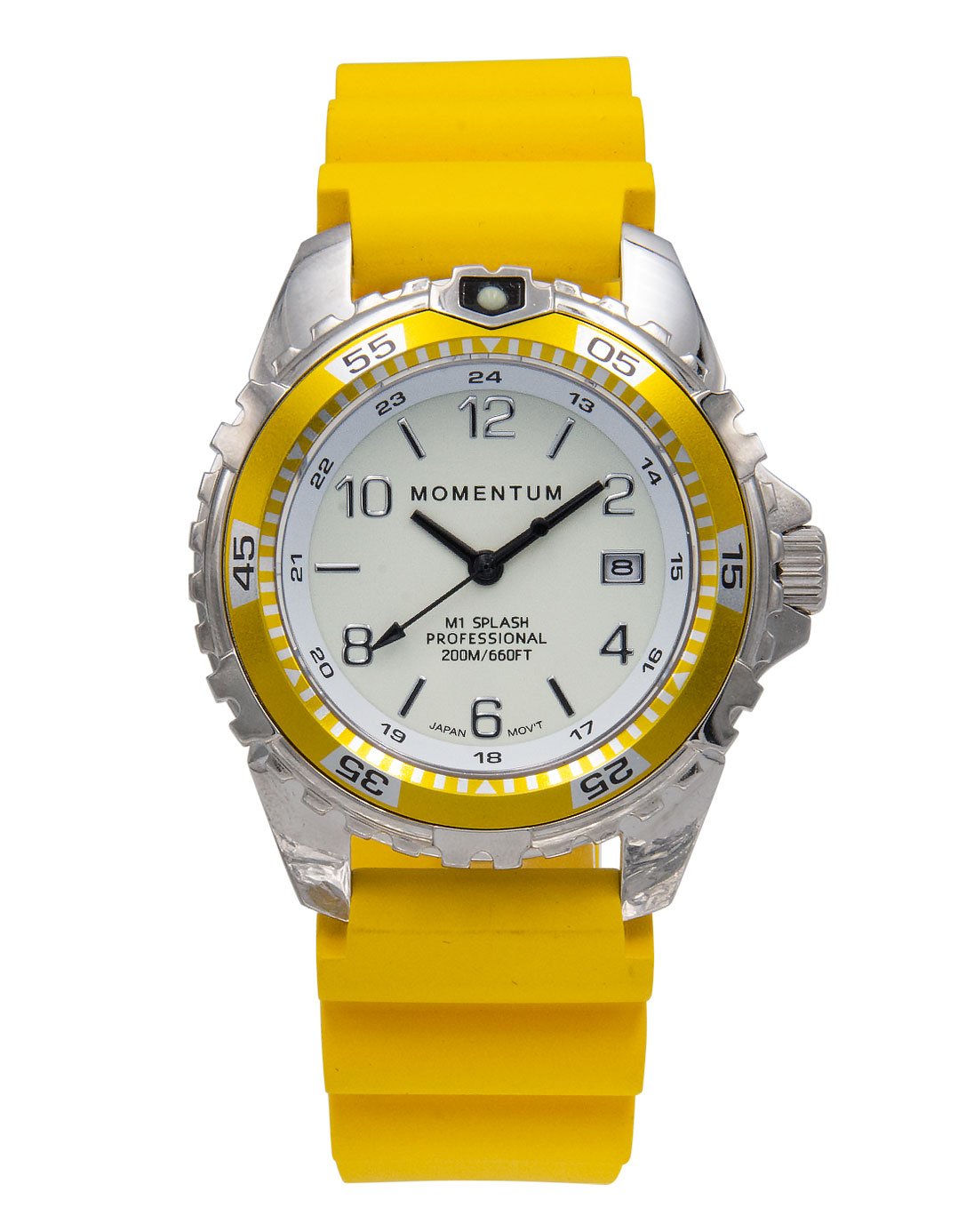Momentum M1 Splash 38mm Oversized Ladies Dive Watch with Rubber Dive Strap
