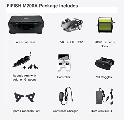 QYSEA FIFISH V6 EXPERT Professional Underwater Drone Package