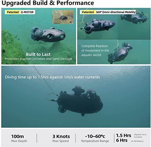 QYSEA FIFISH V6 EXPERT Professional Underwater Drone Package