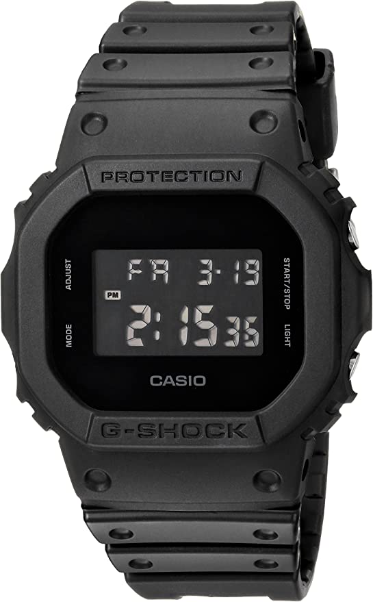 Casio G-SHOCK 5600 Series a Digital Watch in Matte Black