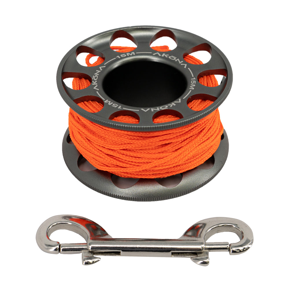 Akona Aluminum Finger Spool with Double Ended Snap Bolt