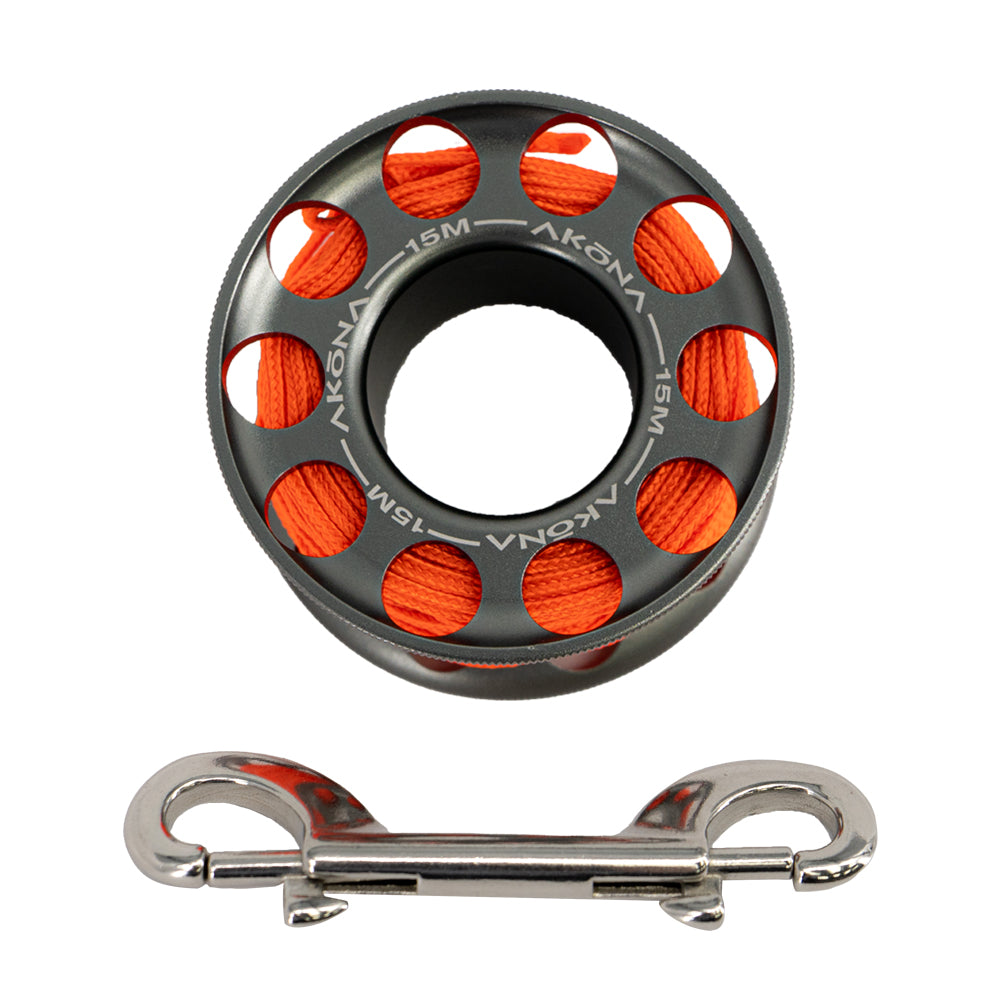Akona Aluminum Finger Spool with Double Ended Snap Bolt