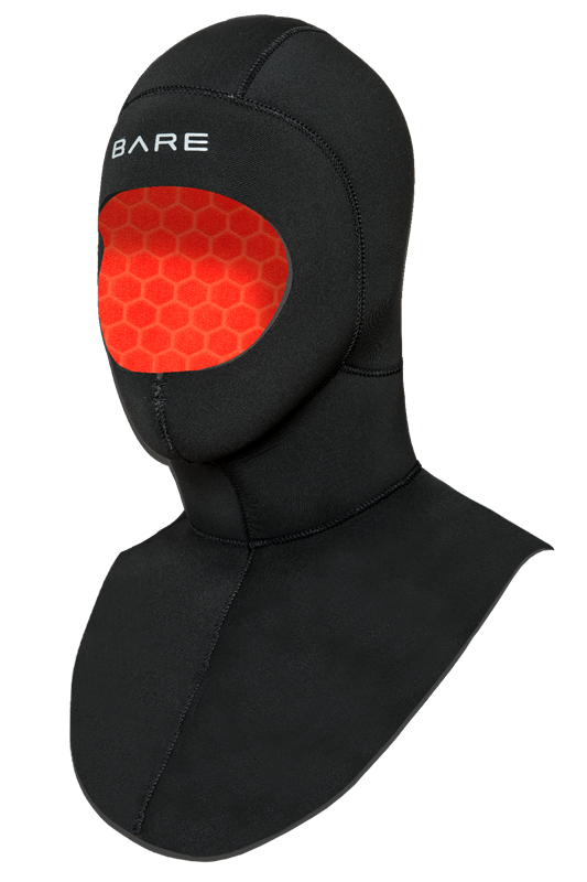 Bare 5mm Ultrawarmth Cold Water Scuba Diving Hood with Celia