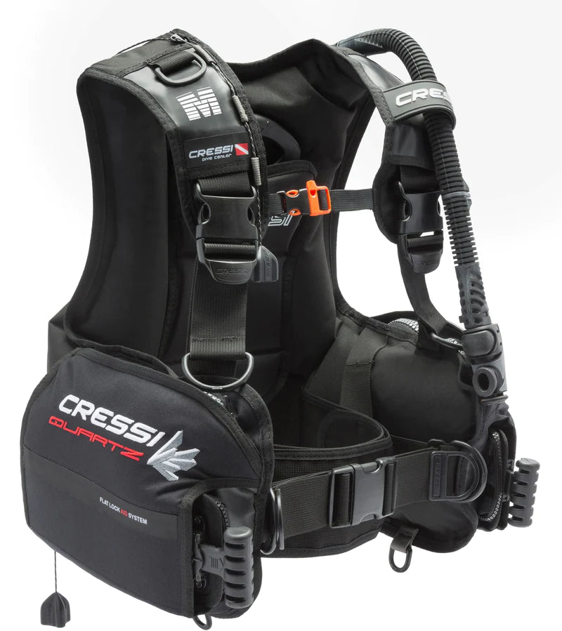 Cressi Quartz Essence Cold Water Dive Package - BCD, Regulator, Octopus, and Console