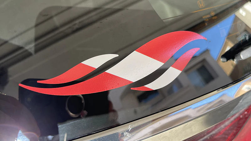 DUI Dive Flag Wave Window Sticker - Die Cut Vinyl