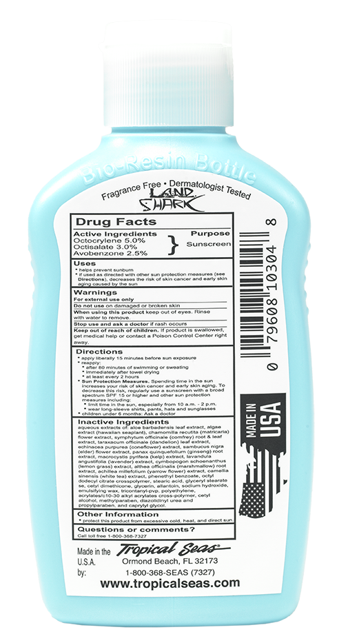 Land Shark SPF 30 Original Formula Sunscreen Lotion 4oz.