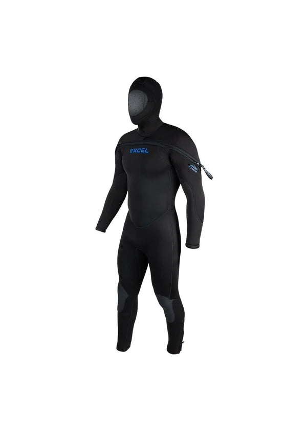 XCEL 8/7/6mm Mens Polar Hydroflex Hooded Full Scuba Diving Wetsuit 2023