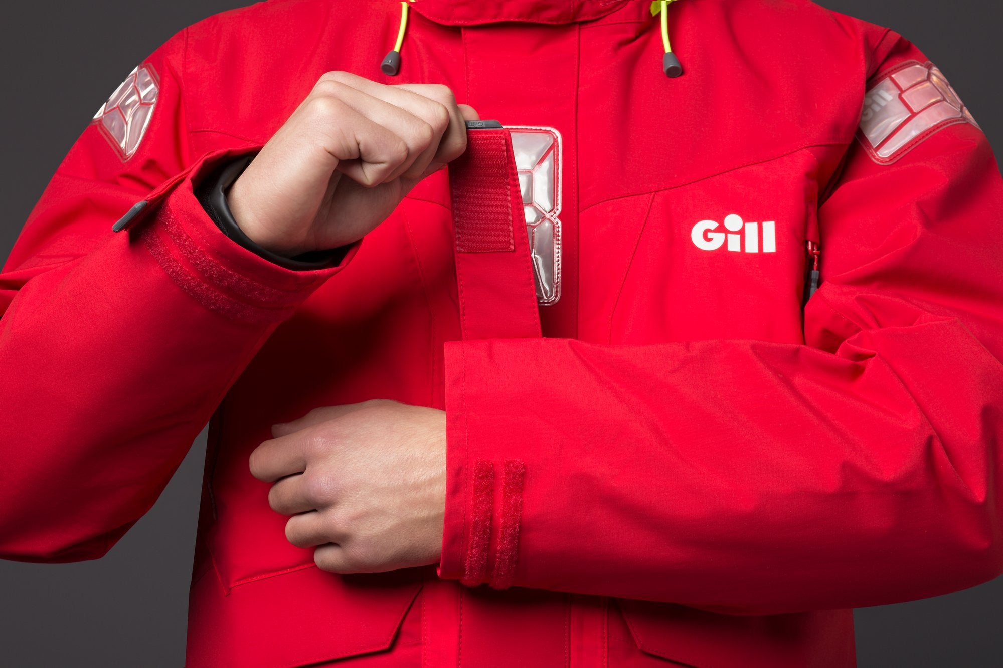 Gill OS2 Offshore Men's RED Boating, Diving, Sailing Jacket - Sustainable Edit Series