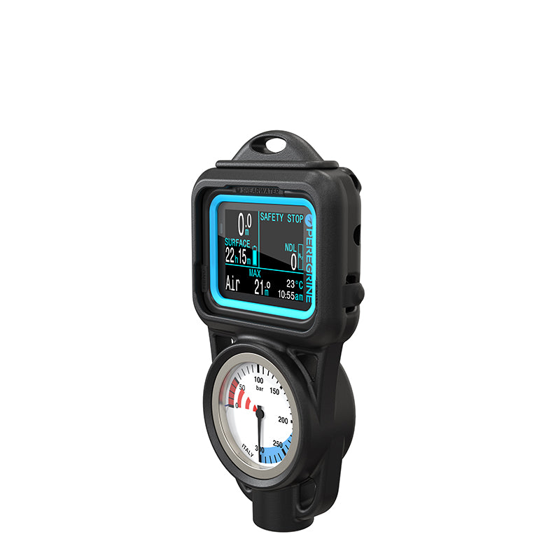 Shearwater Peregrine Console Dive Computer + PSI SPG Gauge