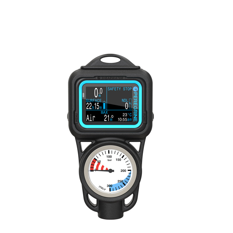 Shearwater Peregrine Console Dive Computer + PSI SPG Gauge