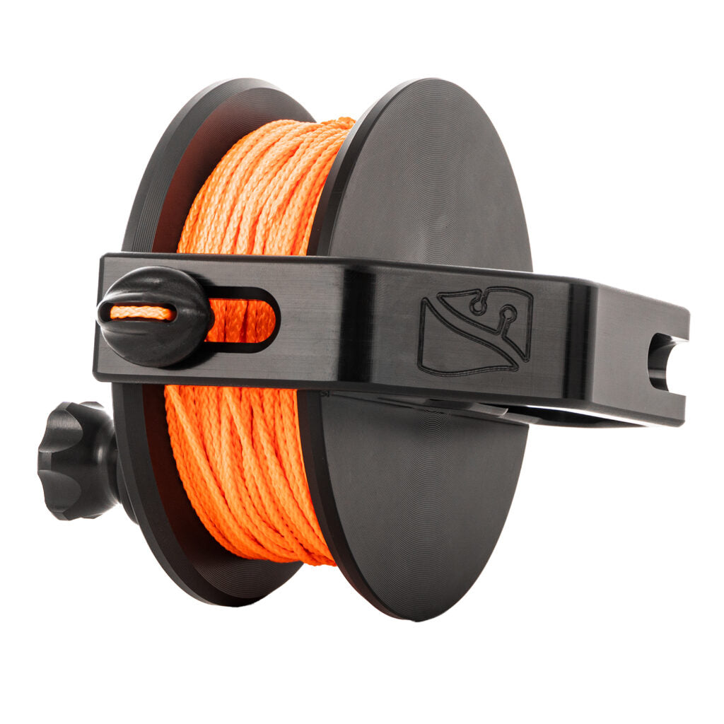 Dive Rite Azimuth Series Reels 200 ft or 400 ft - Orange or White Line