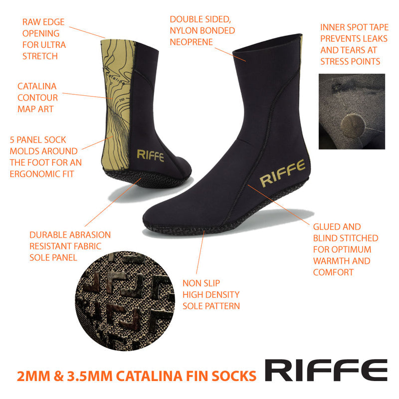 Riffe 3.5mm Catalina Fin Socks