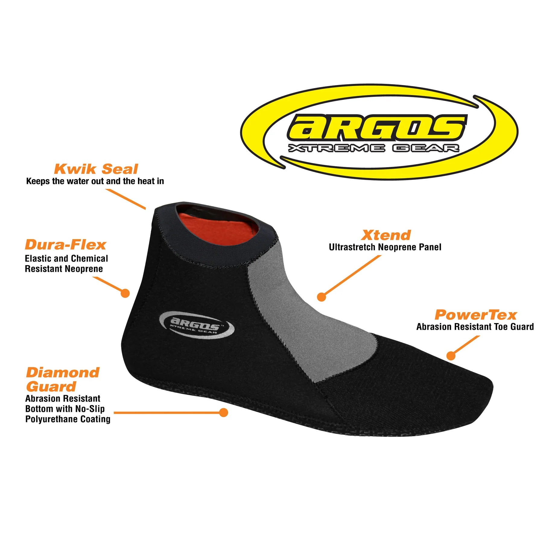 Argos 2mm Low Cut Stealth Water Sport Bootie