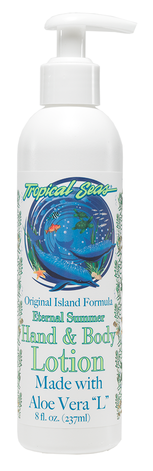 Tropical Seas Eternal Summer Hand & Body Lotion Aloe Vera 8oz After Sun Moisturizer