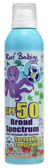 Tropical Seas Reef Babies SPF50 Oxybenzone-Free Eco Sunscreen Spray