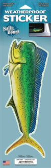 12 inch Fish Decal Stickers Wahoo, Mahi, White Seabass, Yell