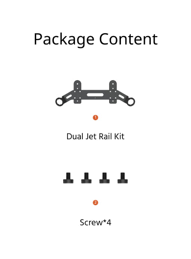 LEFEET Dual Jet Rail Kit for S1/S1 Pro Water Scooter