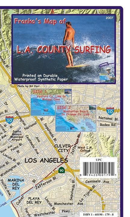 LA Surf Guide Folded