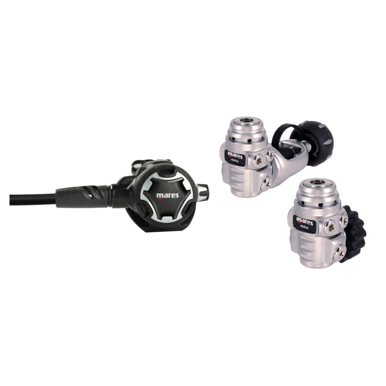Mares DUAL ADJ 62X Black 1st and 2nd Stage Diving Regulator