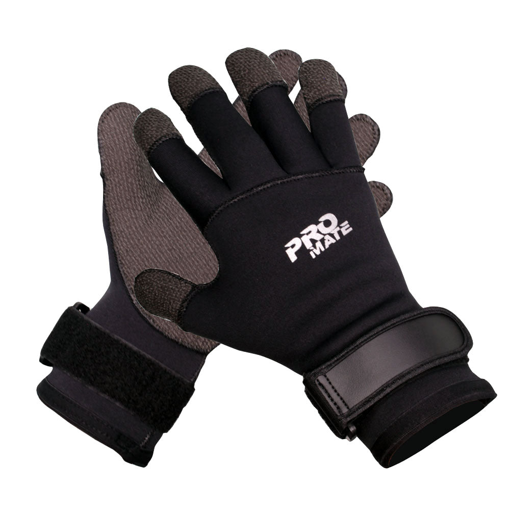 Promate 5mm Kevlar Rugged Tear Resistant Pre-Curved Gloves