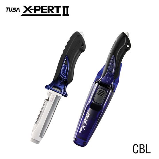 Tusa Imprex X-Pert II Scuba Diving Blunt Point Knife with Sheath and Leg Straps