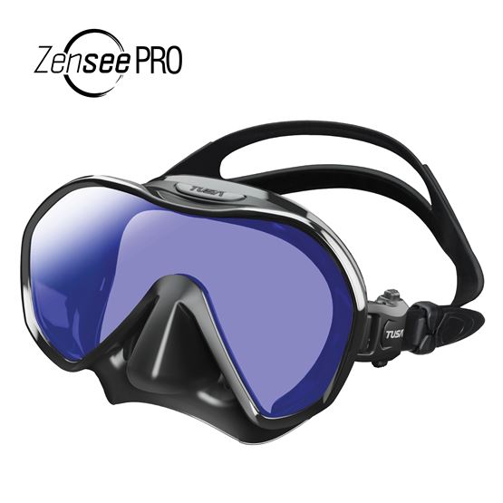 Tusa ZenSee Pro Single Lens Scuba Diving Mask w/Anti-Reflective, UV 420 Lens Treatment