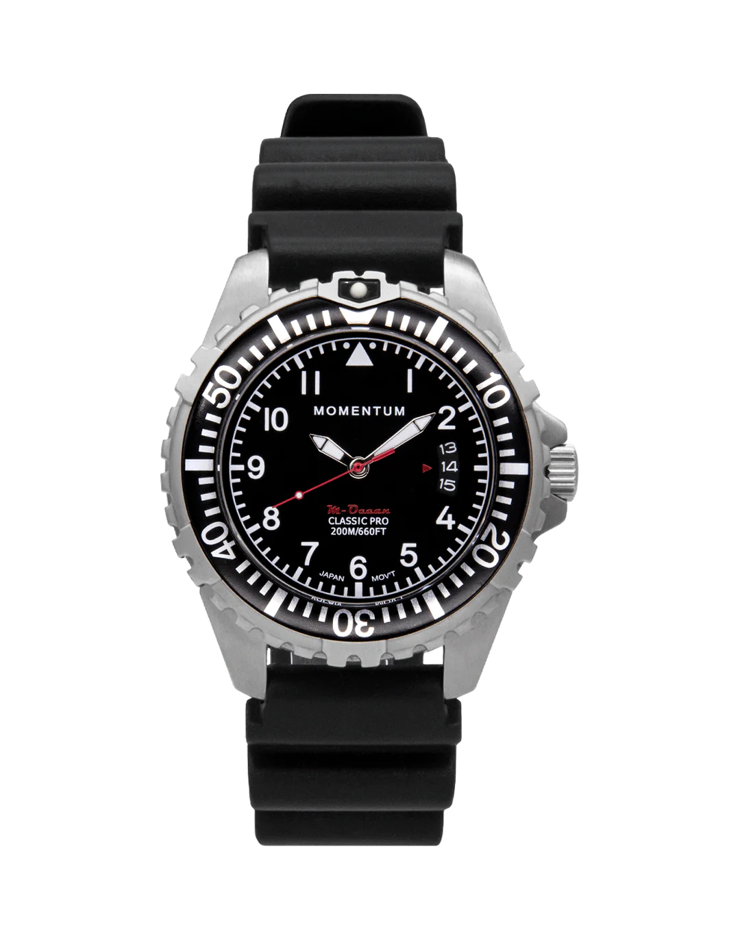 Momentum M-Ocean Men's Dive Watch with Diver Strap OR Steel Bracelet