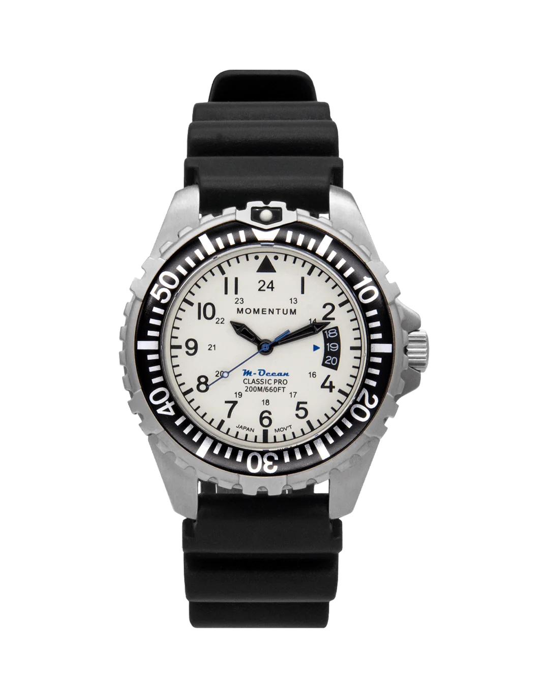 Momentum M-Ocean Men's Dive Watch with Diver Strap OR Steel Bracelet