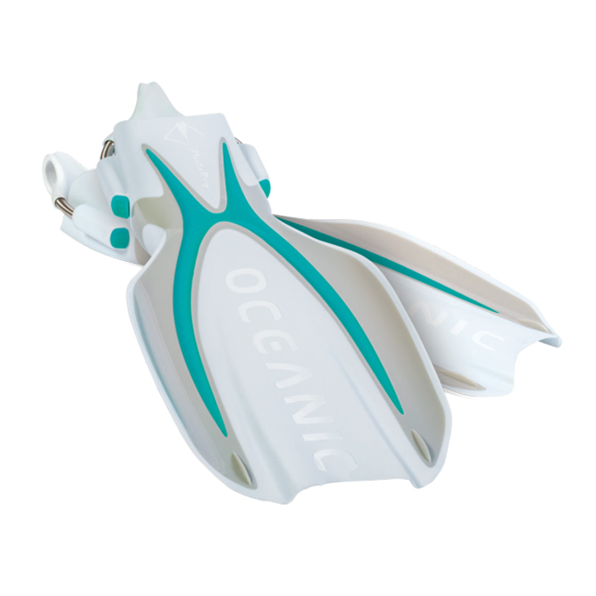 Oceanic Manta Ray Open Heel Scuba Diving Fins with Spring Straps