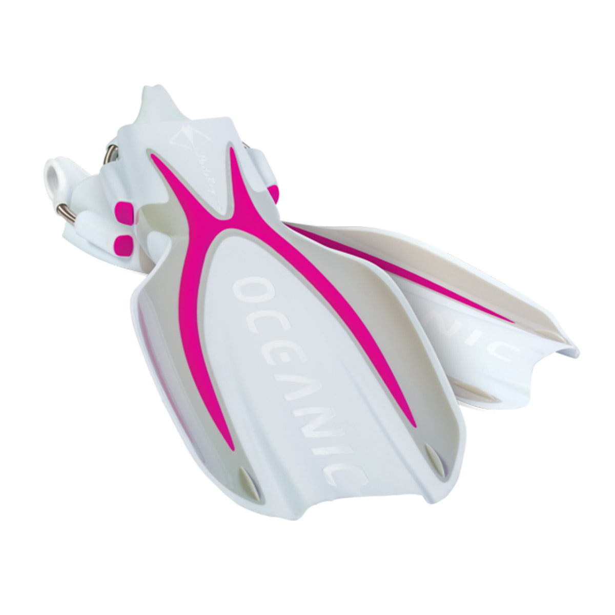 Oceanic Manta Ray Open Heel Scuba Diving Fins with Spring Straps