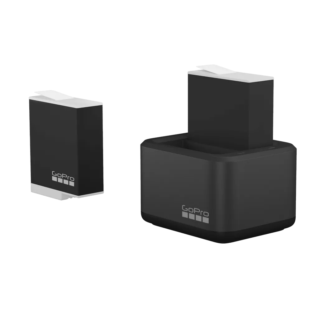 GoPro Dual Battery Charger + Battery For Hero9 to 12