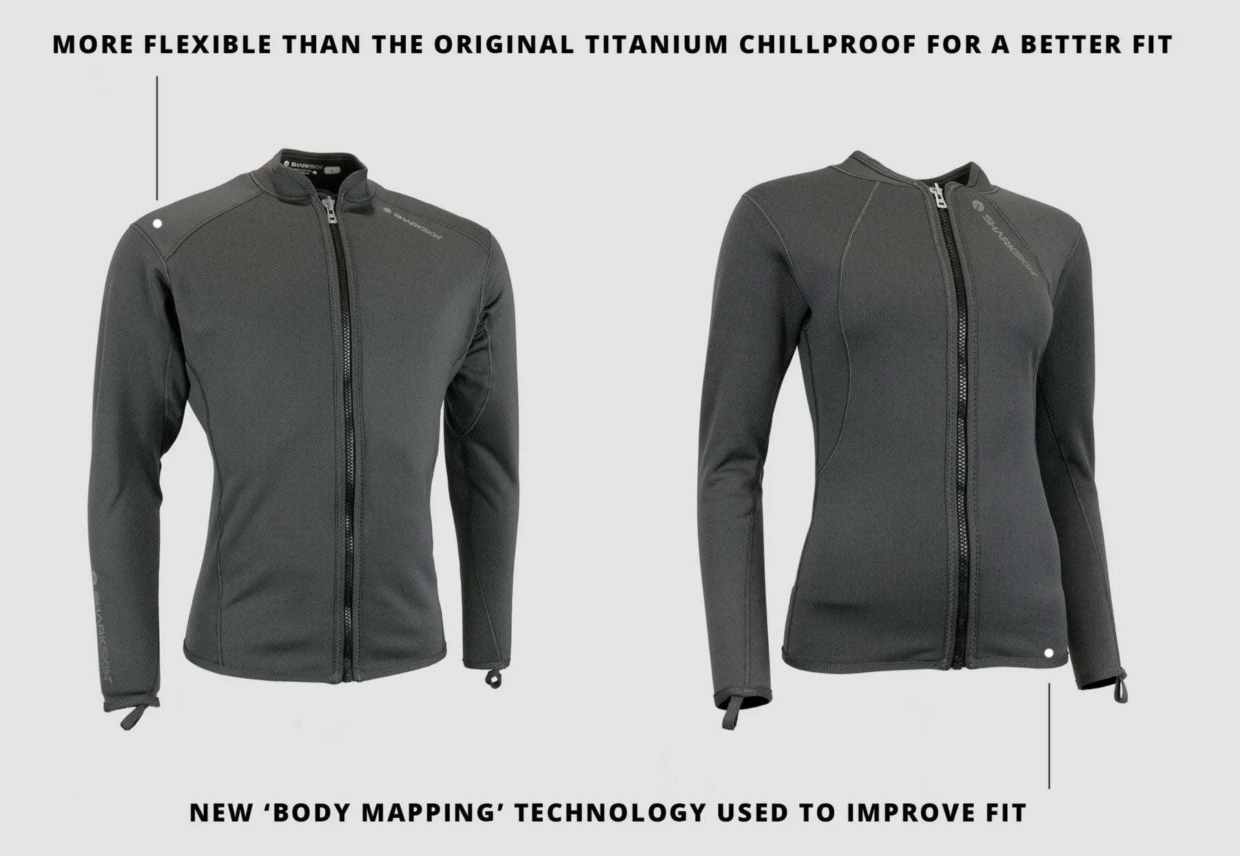 Sharkskin Womens Titanium 2 Chillproof Long Sleeve Full Zip
