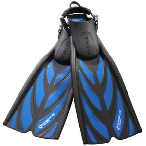 Sherwood Fusion Scuba Diving Open Heel Fin w/ Spring Strap