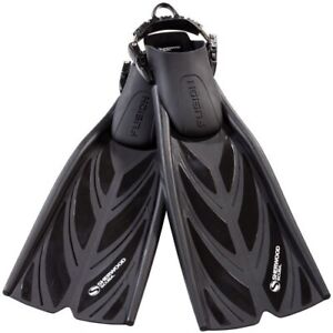 Sherwood Fusion Scuba Diving Open Heel Fin w/ Spring Strap