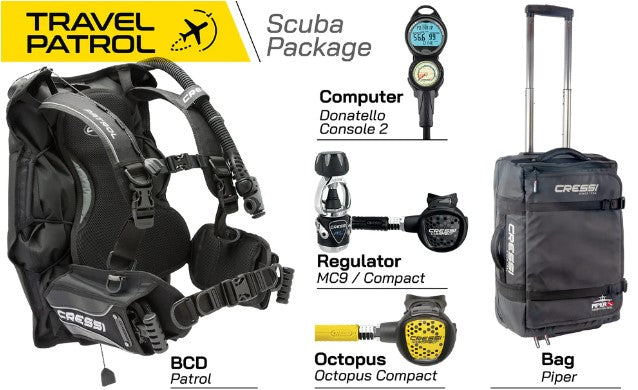 Cressi Travel Patrol Scuba Package