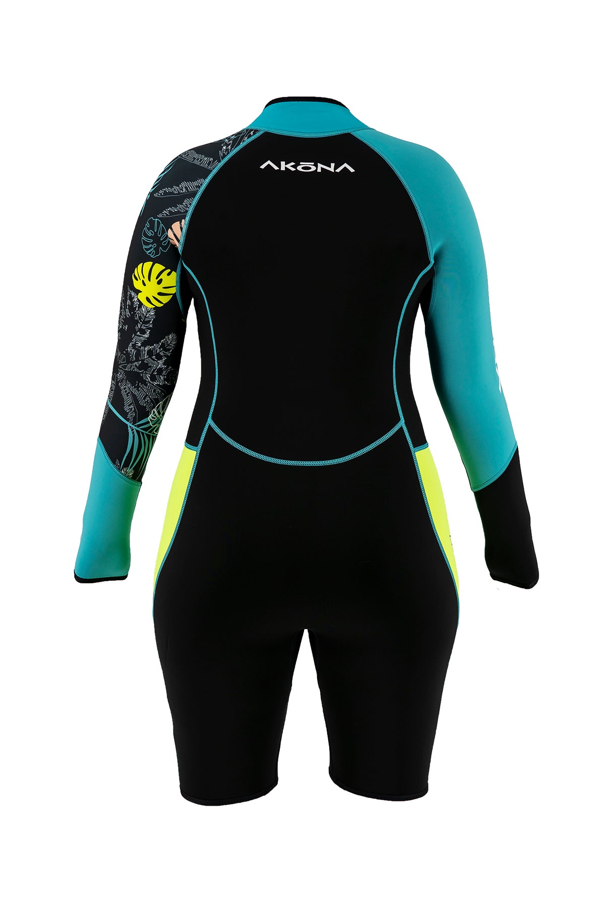 Akona 3/2mm Womens Tropic Front Zip Long Sleeve Shorty Wetsuit