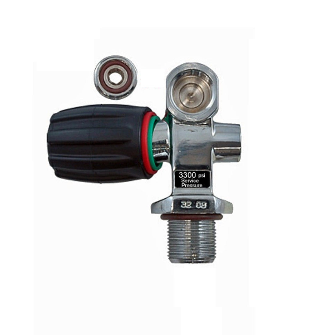 XS Scuba Pro Valve Yoke outlet with Spin-out DIN Insert