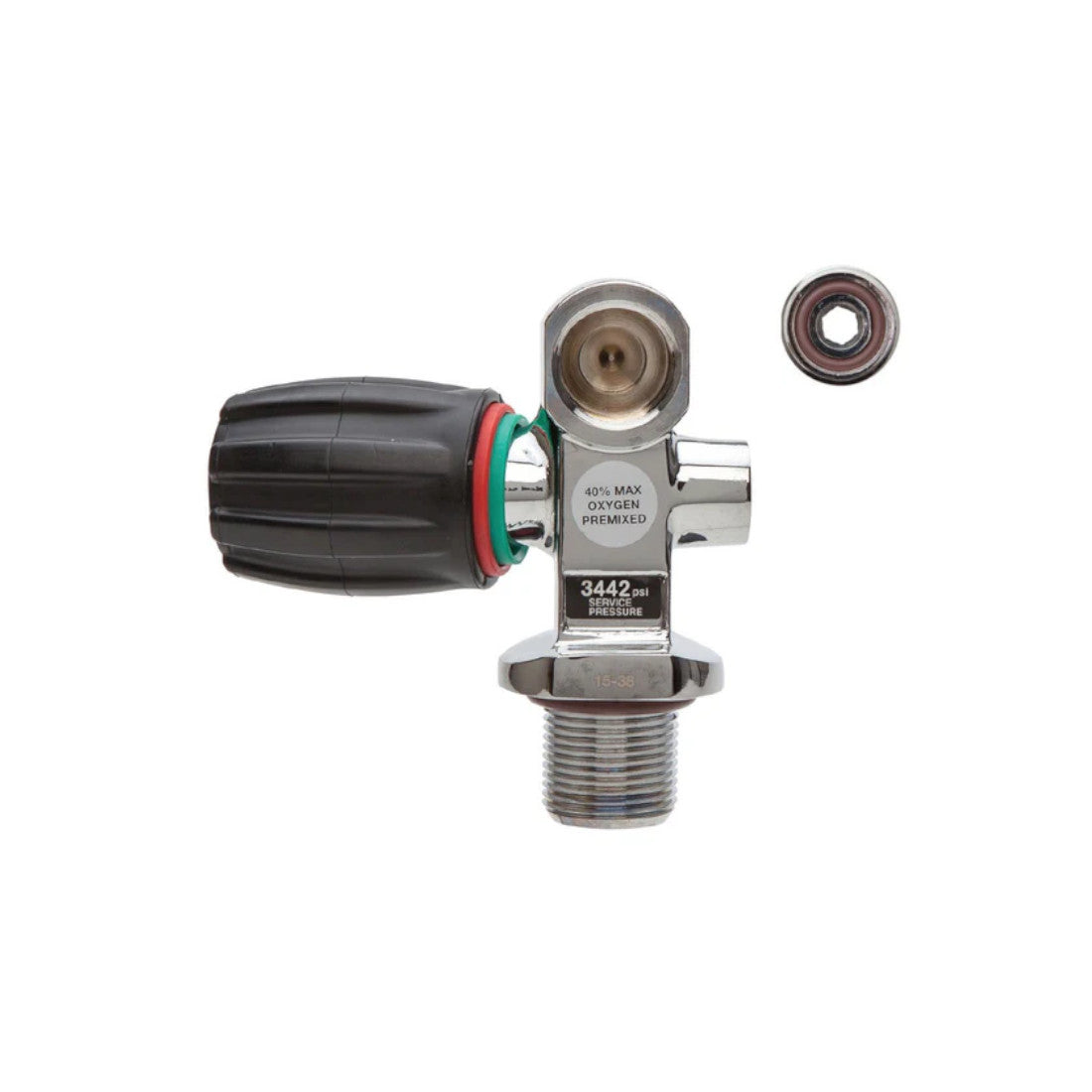 XS Scuba Pro Valve Yoke outlet with Spin-out DIN Insert