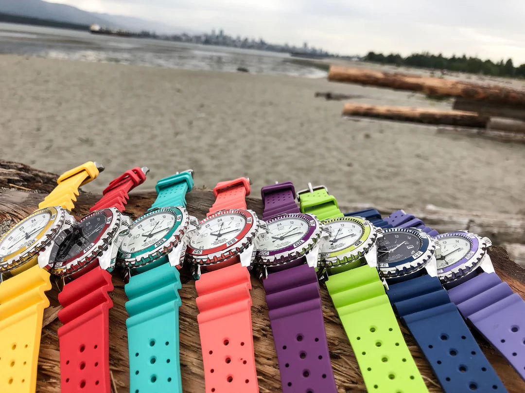 Momentum M1 Splash 38mm Oversized Ladies Dive Watch with Rubber Dive Strap