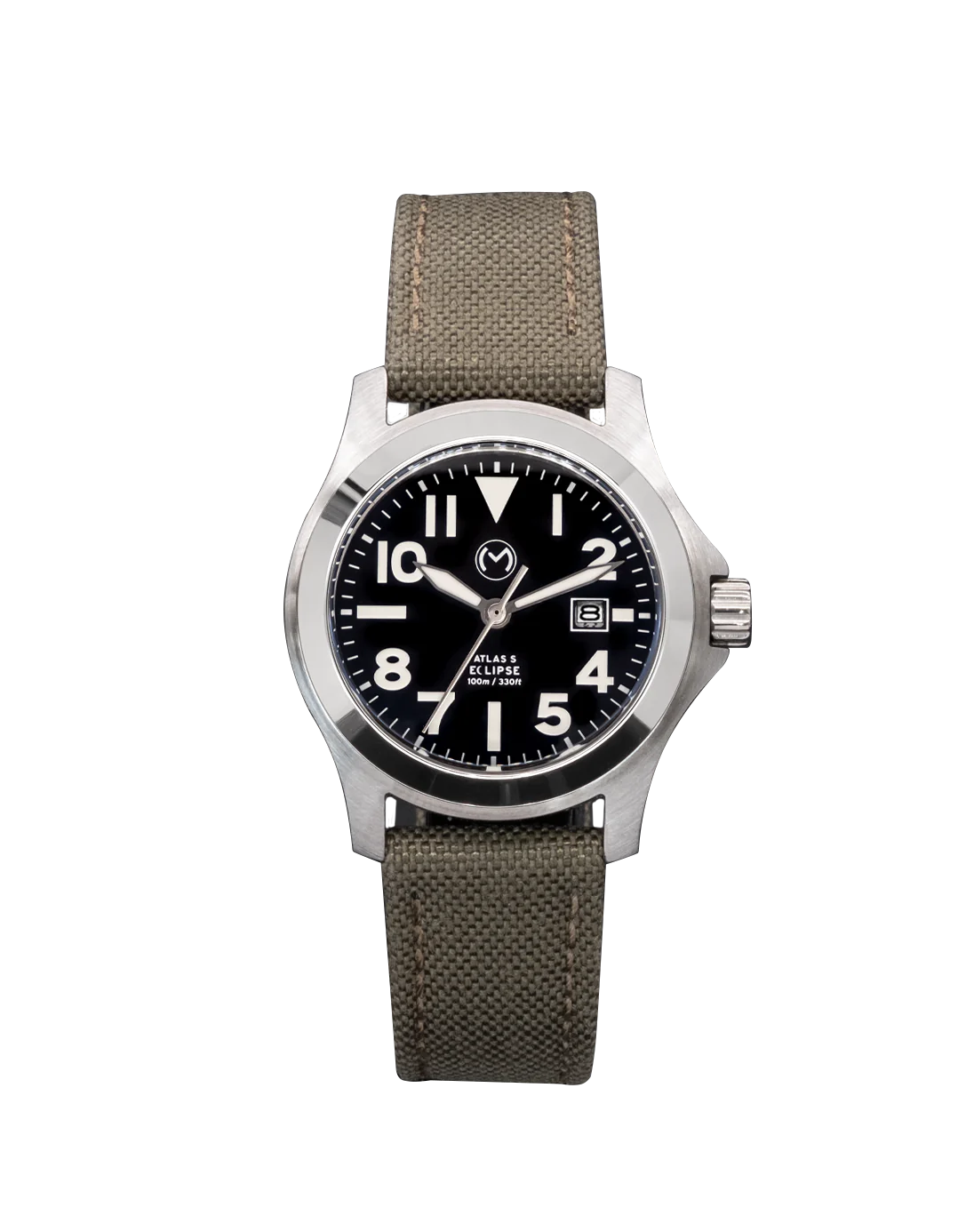 Momentum Atlas Eclipse Solar Steel 32mm Field Watch