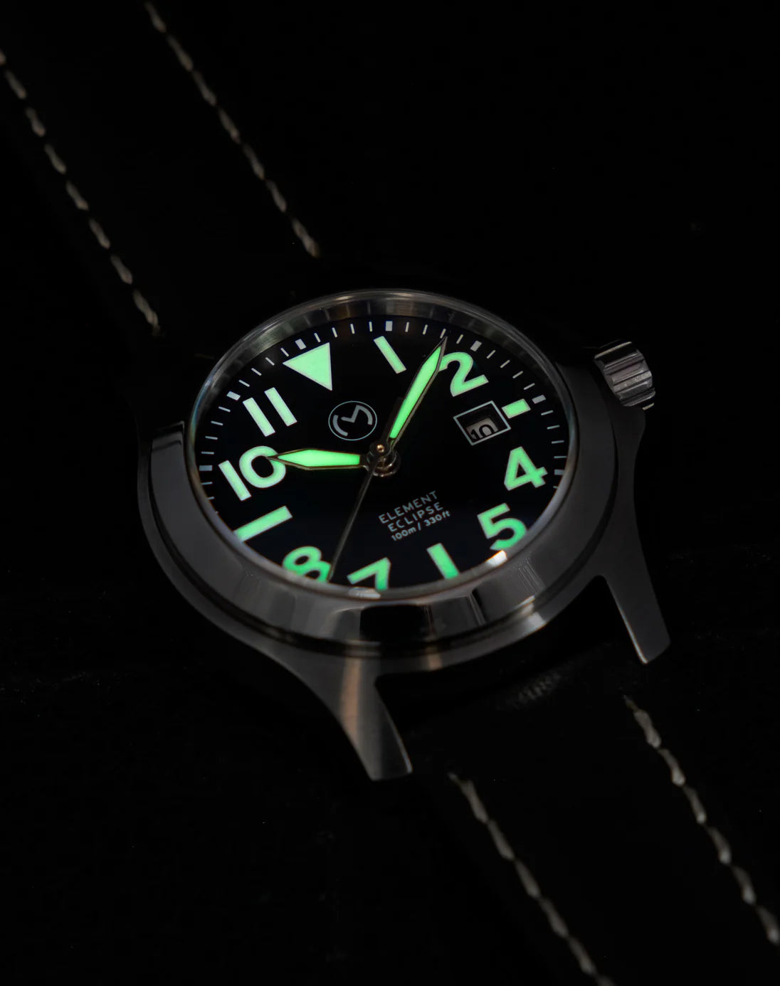 Momentum Atlas Eclipse Solar Steel 32mm Field Watch