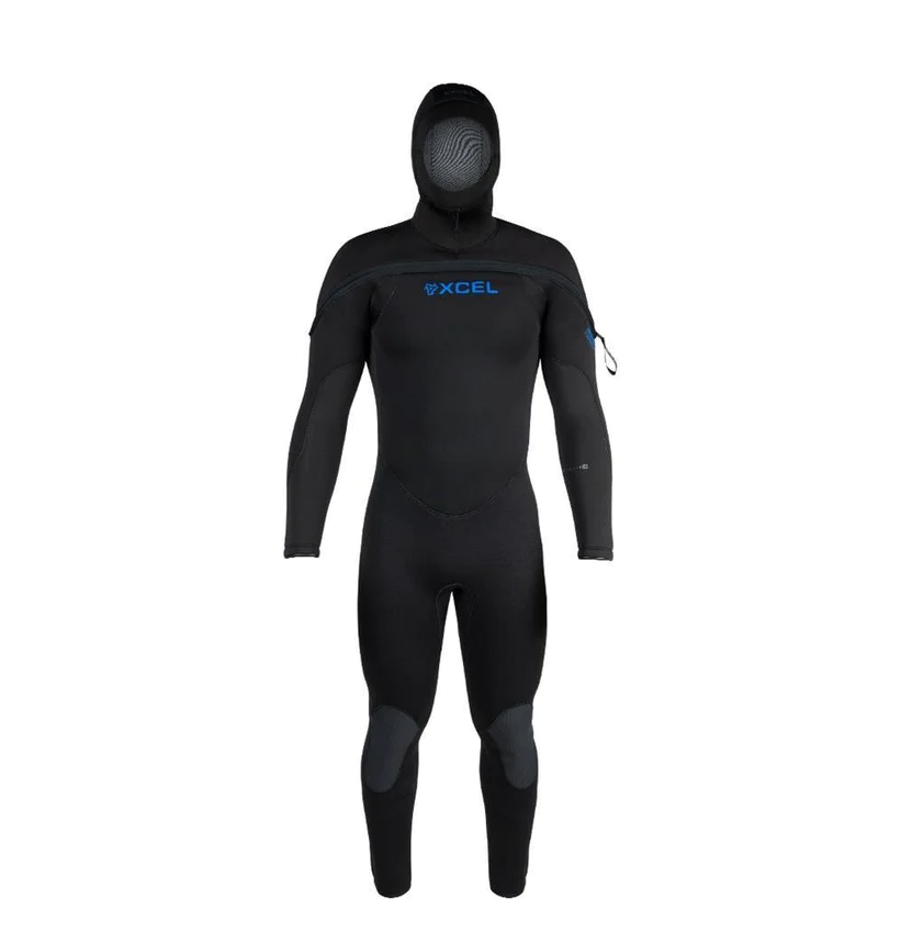 XCEL 8/7/6mm Mens Polar Hydroflex Hooded Full Scuba Diving Wetsuit 2023