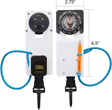 Trident Diving Slate with Retractor and Compass