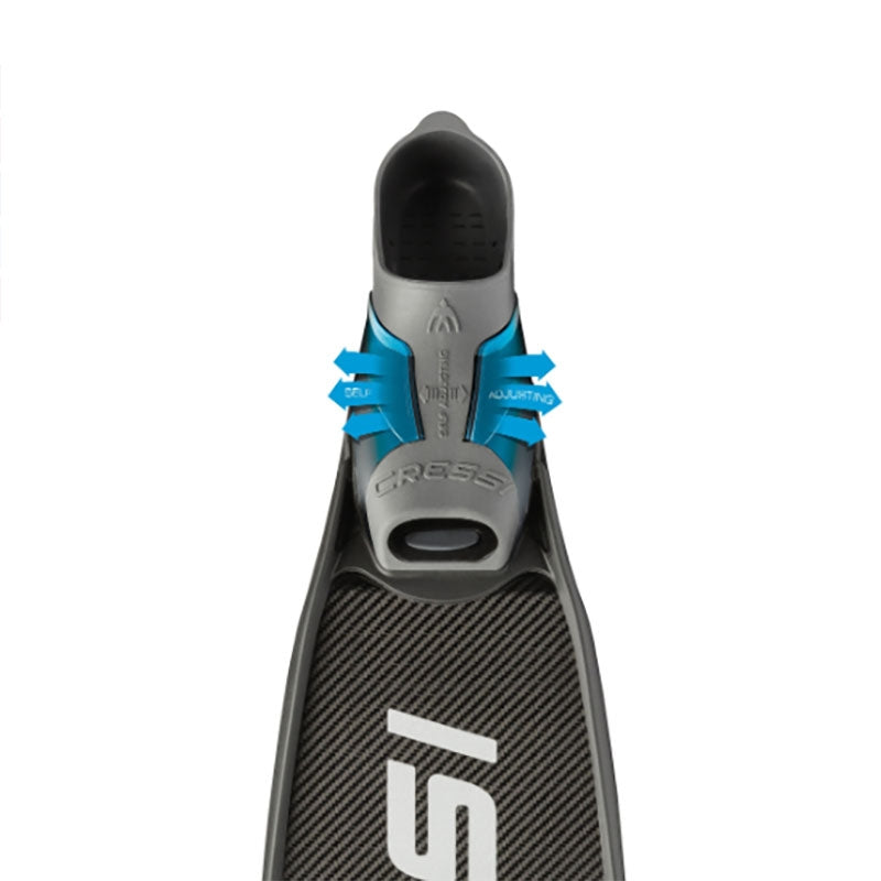 Cressi Gara Turbo Carbon Modular Freediving Fins for Scuba Diving, Spearfishing