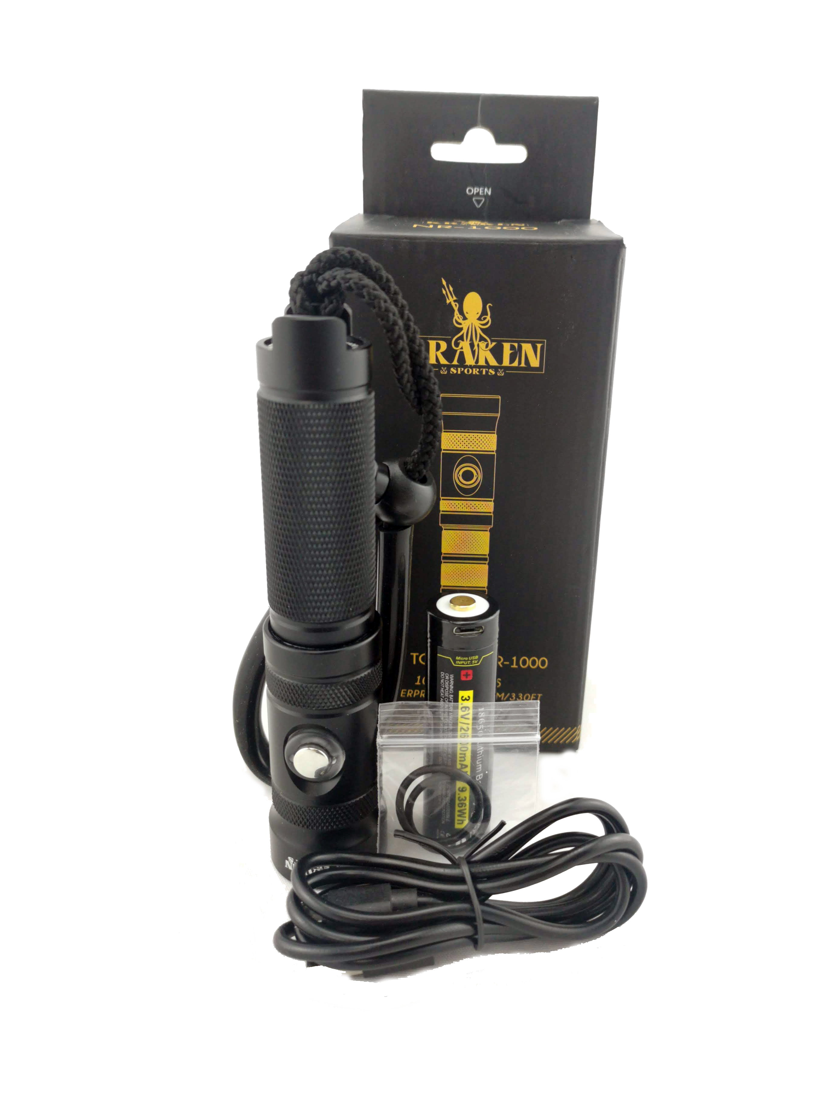 Kraken by I-Torch NR-1000 Tiny Bright Light 1000 Lumens